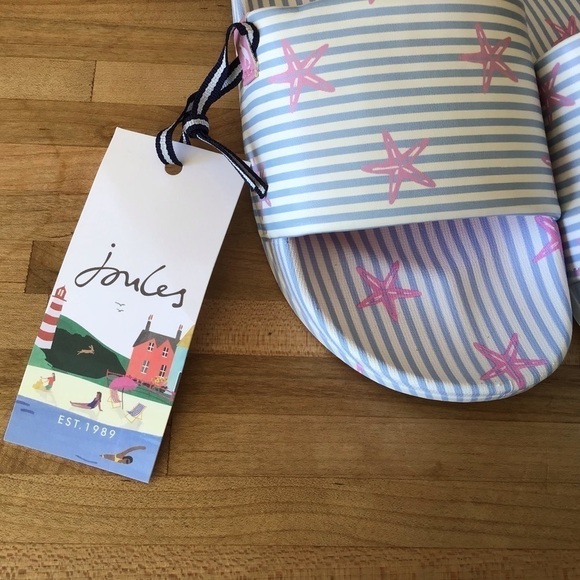 Joules poolside Starfish slide sandals. Size 7 NWT - Picture 4 of 5